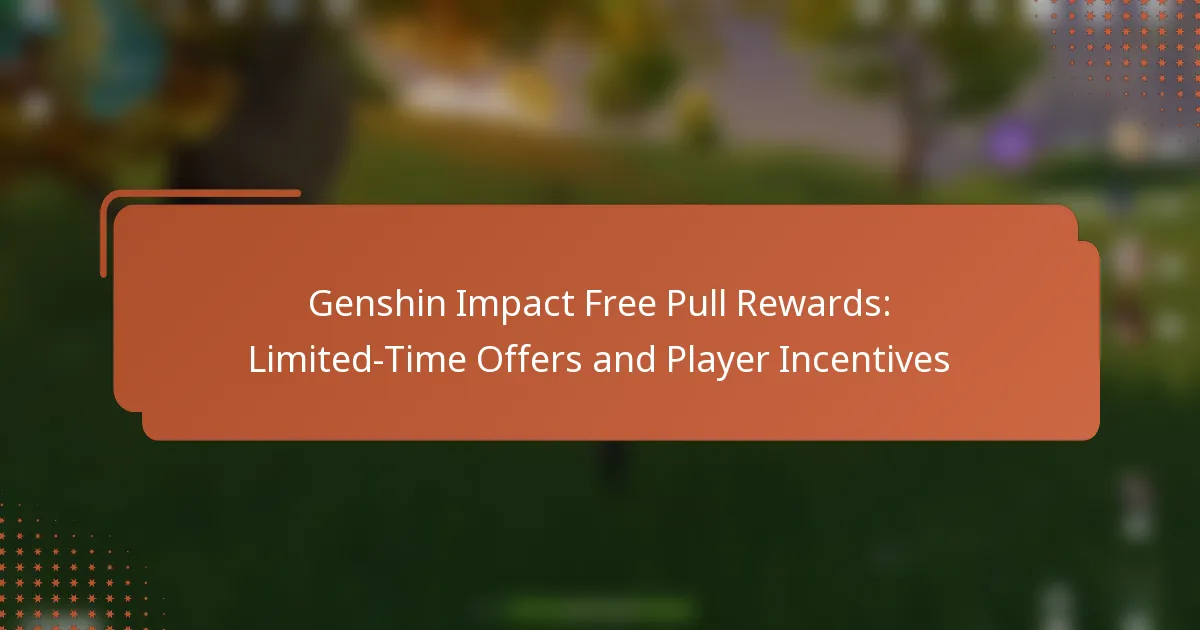 Genshin Impact Free Pull Rewards: Limited-Time Offers and Player Incentives