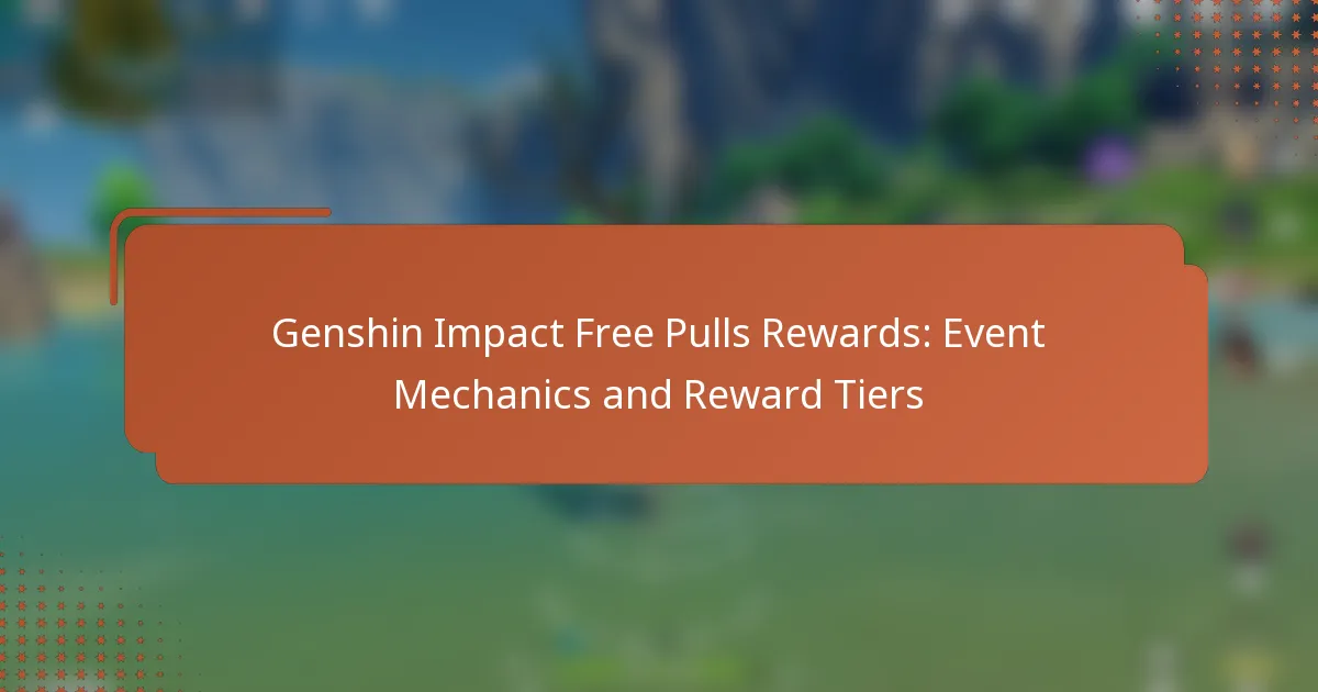 Genshin Impact Free Pulls Rewards: Event Mechanics and Reward Tiers