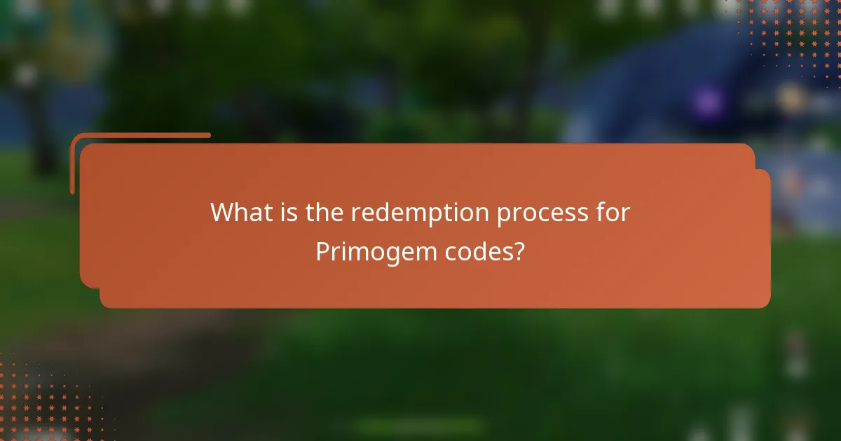What is the redemption process for Primogem codes?